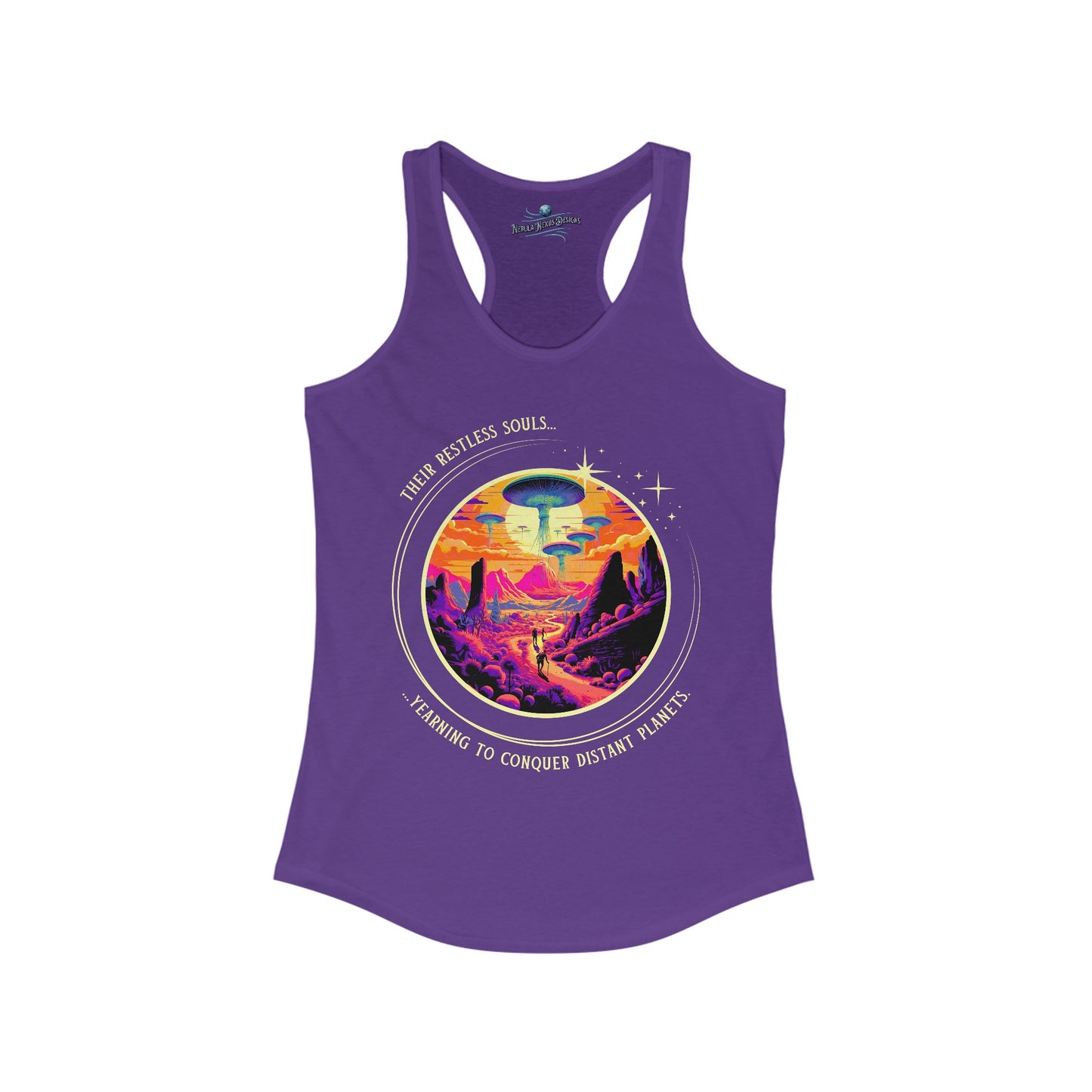 Restless Souls, Attack of the Extraterrestrial Jellyfish! Women's Racerback Tank