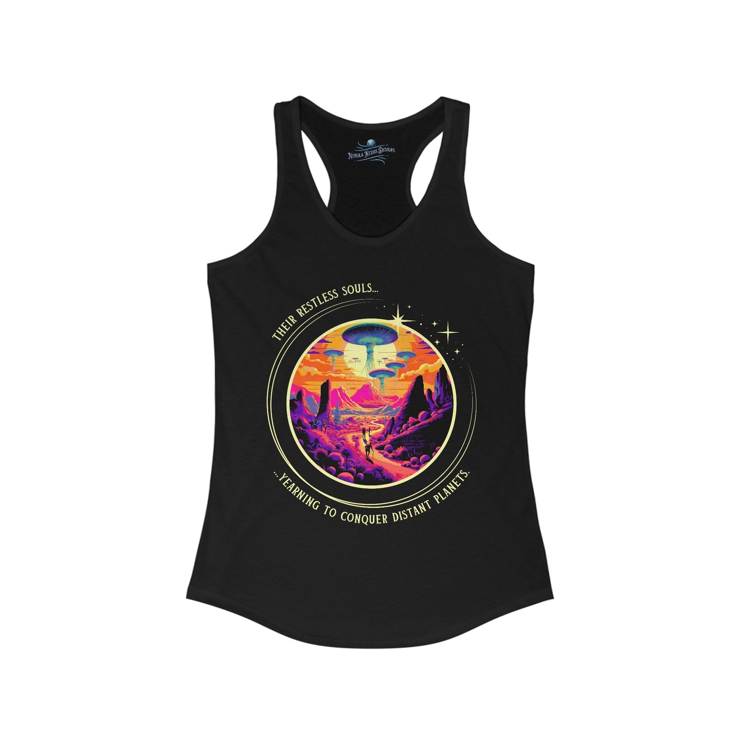 Restless Souls, Attack of the Extraterrestrial Jellyfish! Women's Racerback Tank