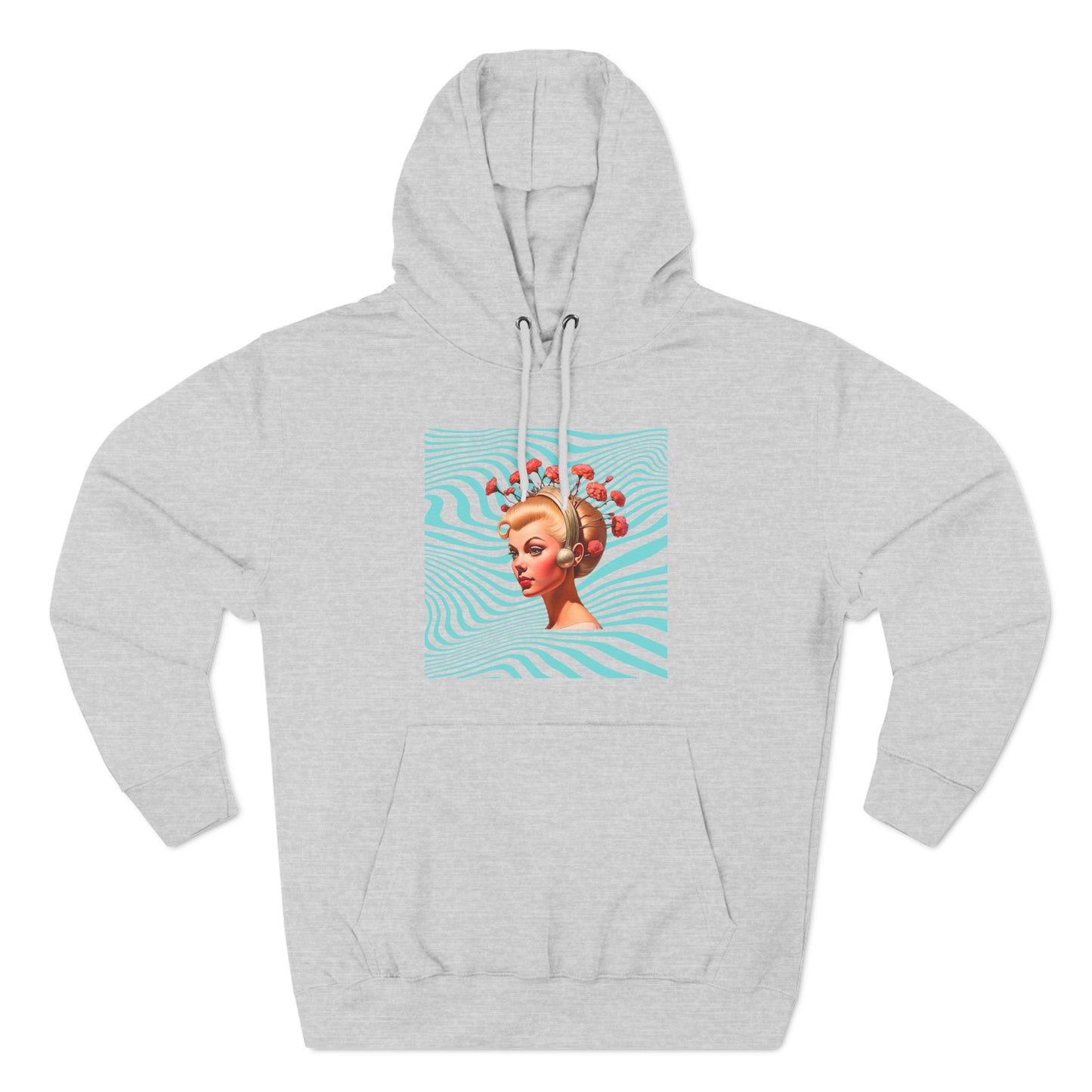 Trippy Dream Girl Three-Panel Fleece Hoodie