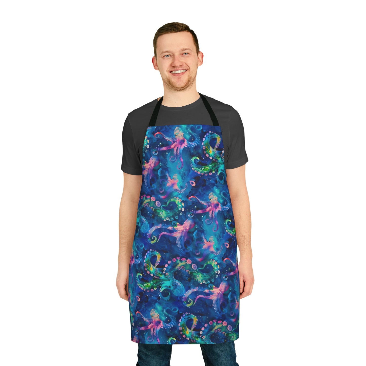 Abtract Space Octopi Apron