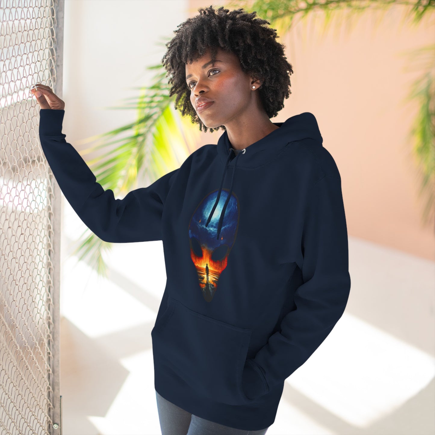 Alien Ascension Three-Panel Fleece Hoodie