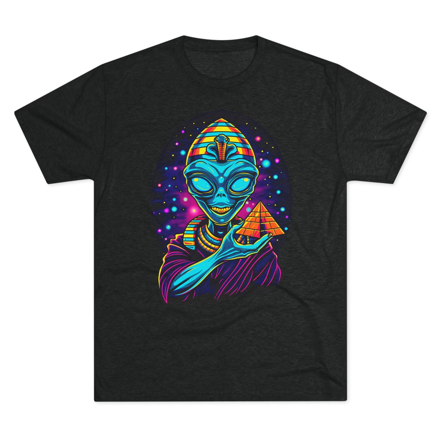 Ancient Alien Pharaoh Men's Classic Fit Tri-Blend T-Shirt