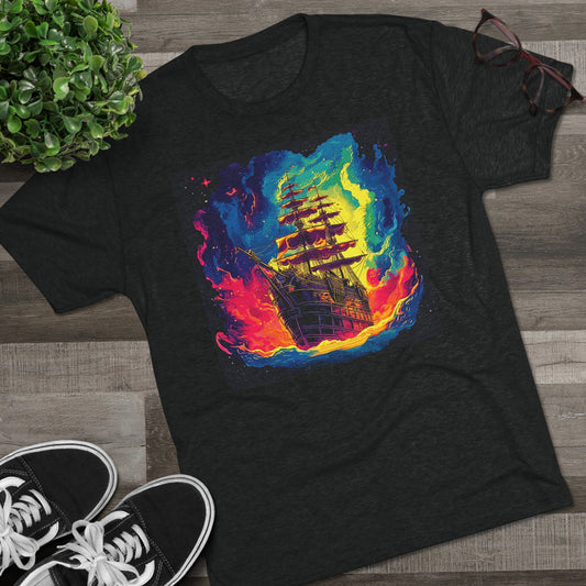 Intergalactic Adventure of the Space Pirates Men's Classic Fit Tri-Blend T-Shirt