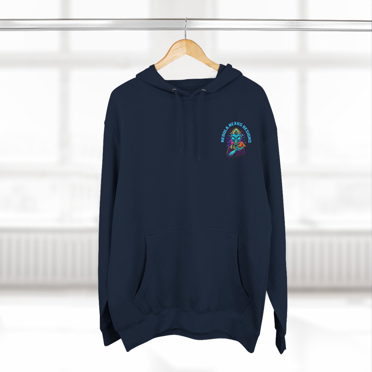 Ancient Alien Pharaoh Three-Panel Fleece Hoodie