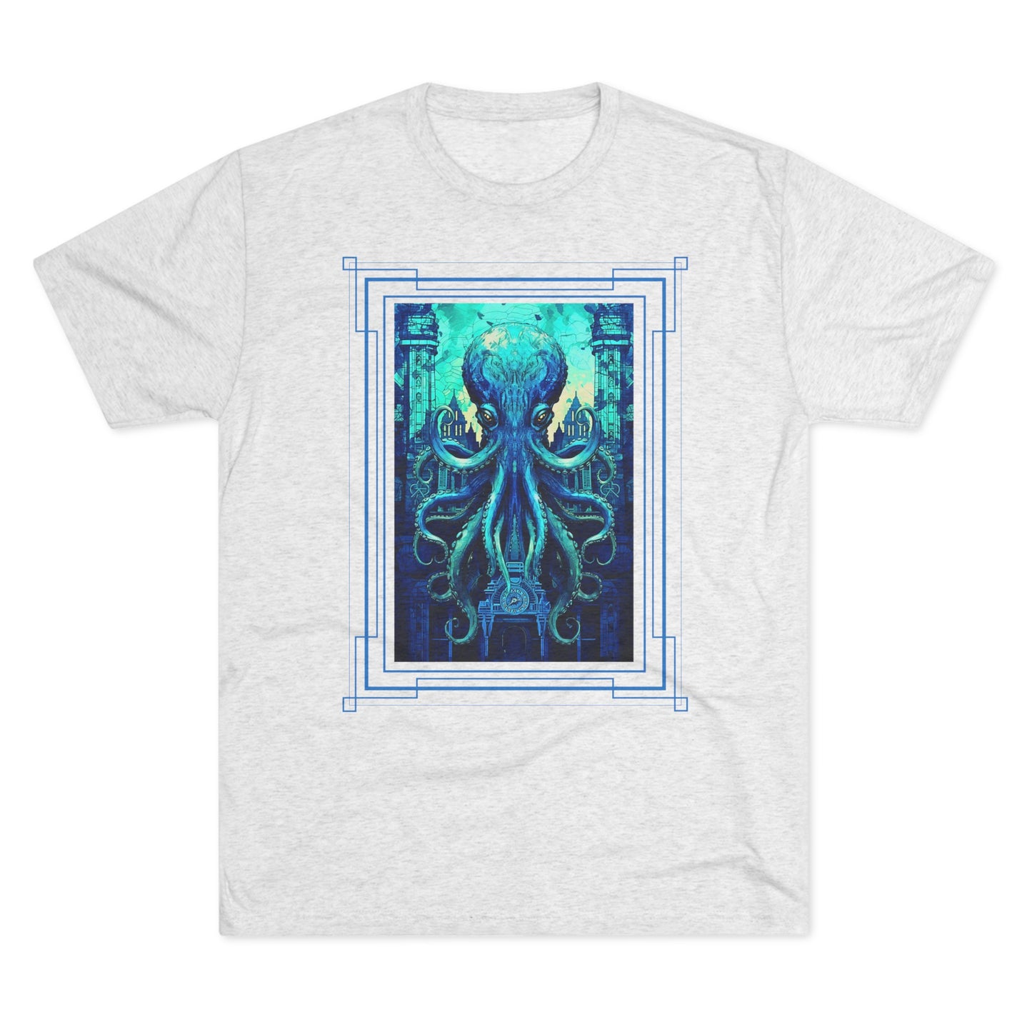 Invasion of the Teal Tentacles Men's Classic Fit Tri-Blend T-Shirt