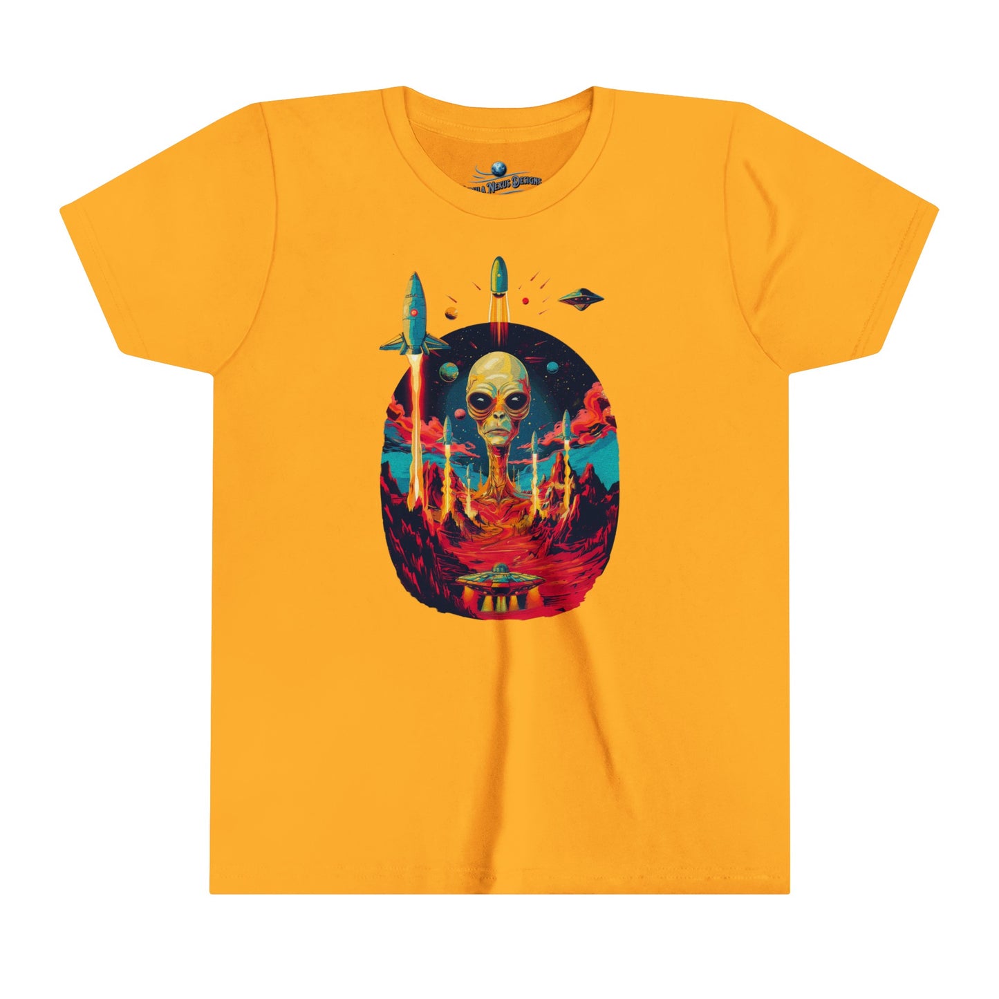 Alien Lift Off Youth Lightweight T-Shirt