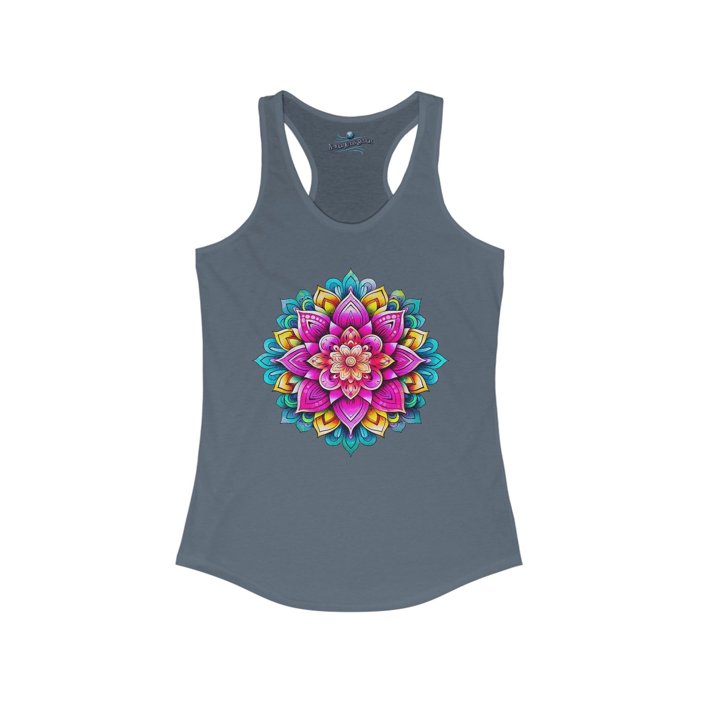 Lotus Ethereal Playful Mandala Women's Racerback Tank