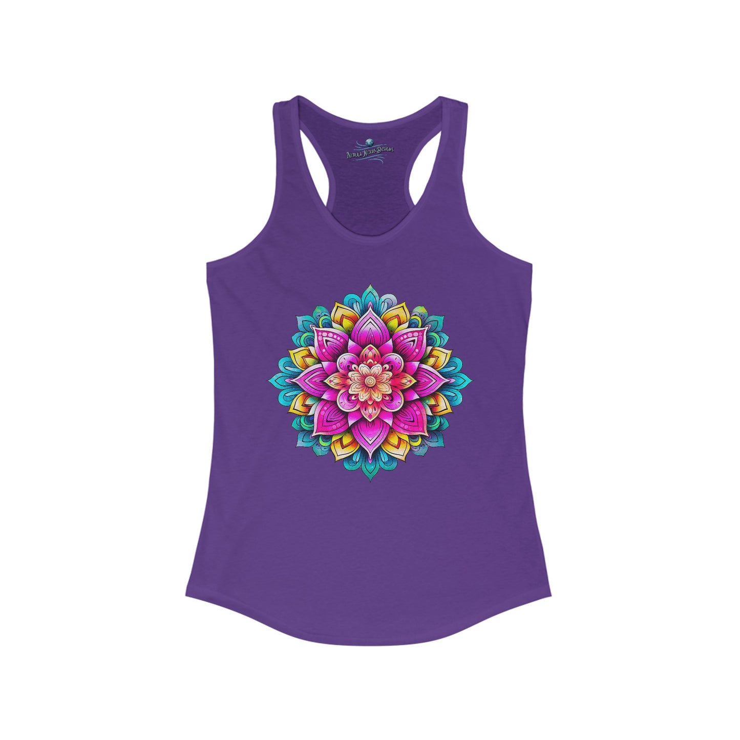 Lotus Ethereal Playful Mandala Women's Racerback Tank