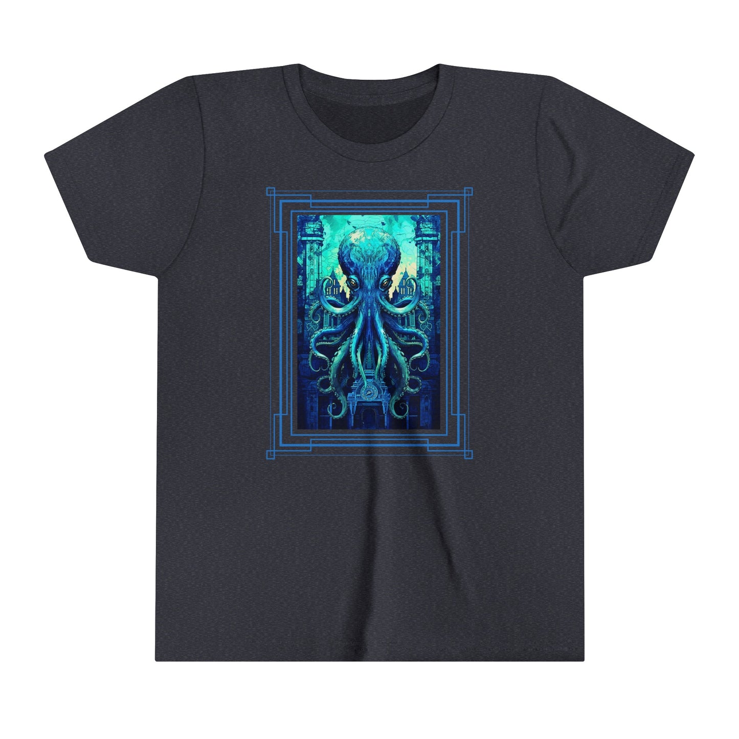 Invasion of the Teal Tentacles Youth Lightweight T-Shirt