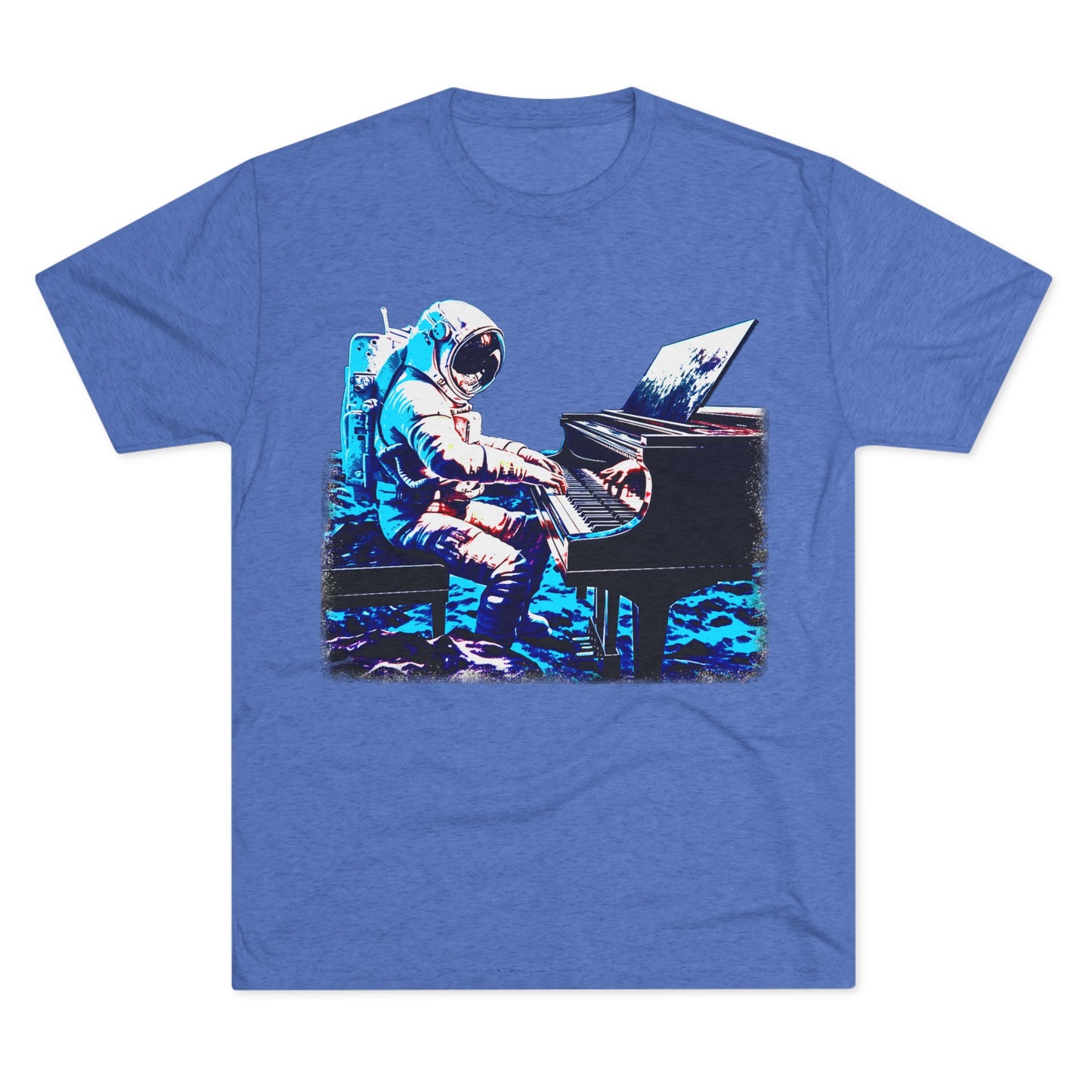 Astronaut's Cosmic Crescendo Men's Classic Fit Tri-Blend T-Shirt