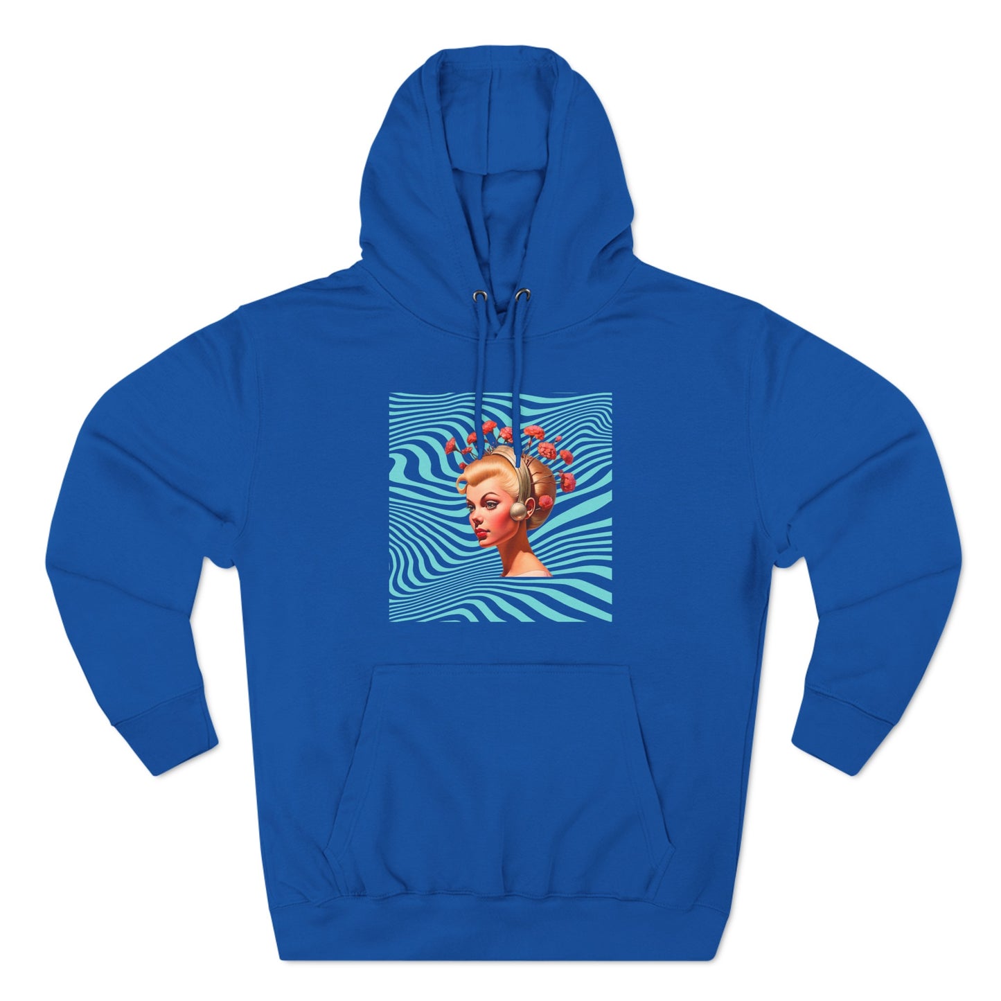 Trippy Dream Girl Three-Panel Fleece Hoodie