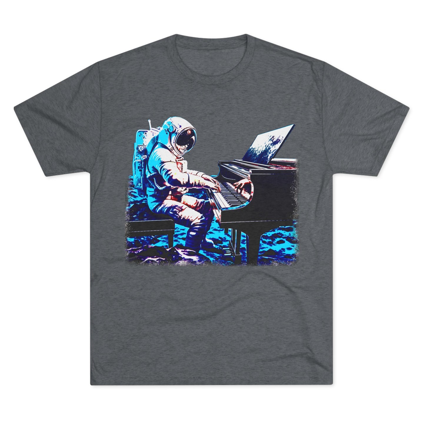 Astronaut's Cosmic Crescendo Men's Classic Fit Tri-Blend T-Shirt