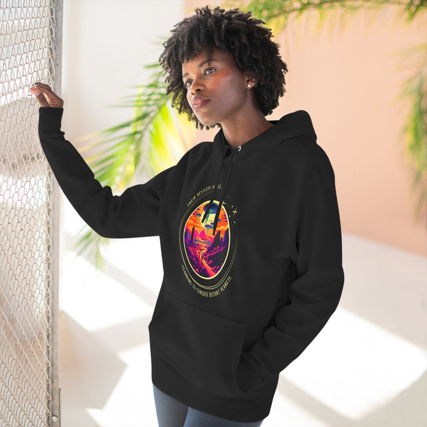 Restless Souls Three-Panel Fleece Hoodie