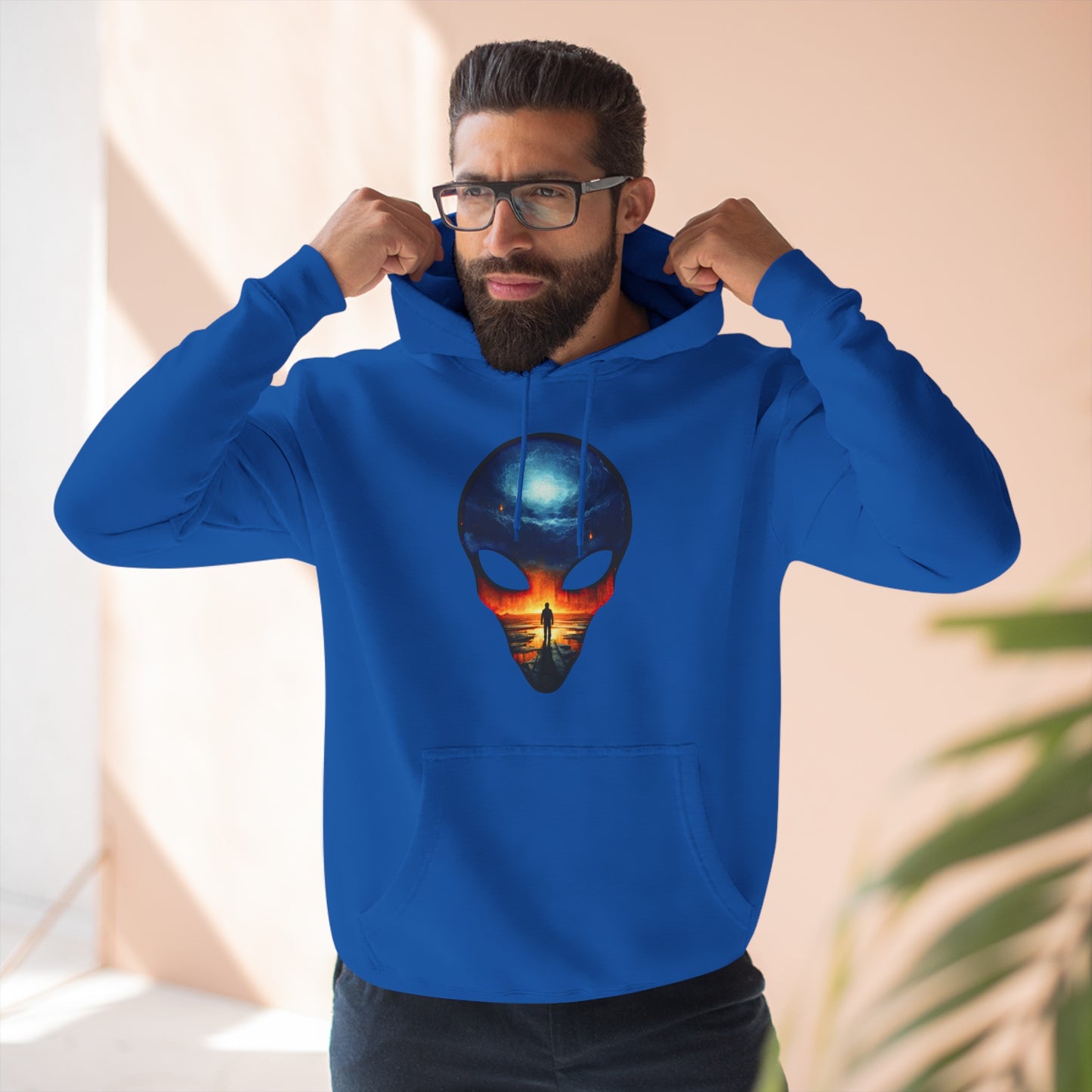 Alien Ascension Three-Panel Fleece Hoodie