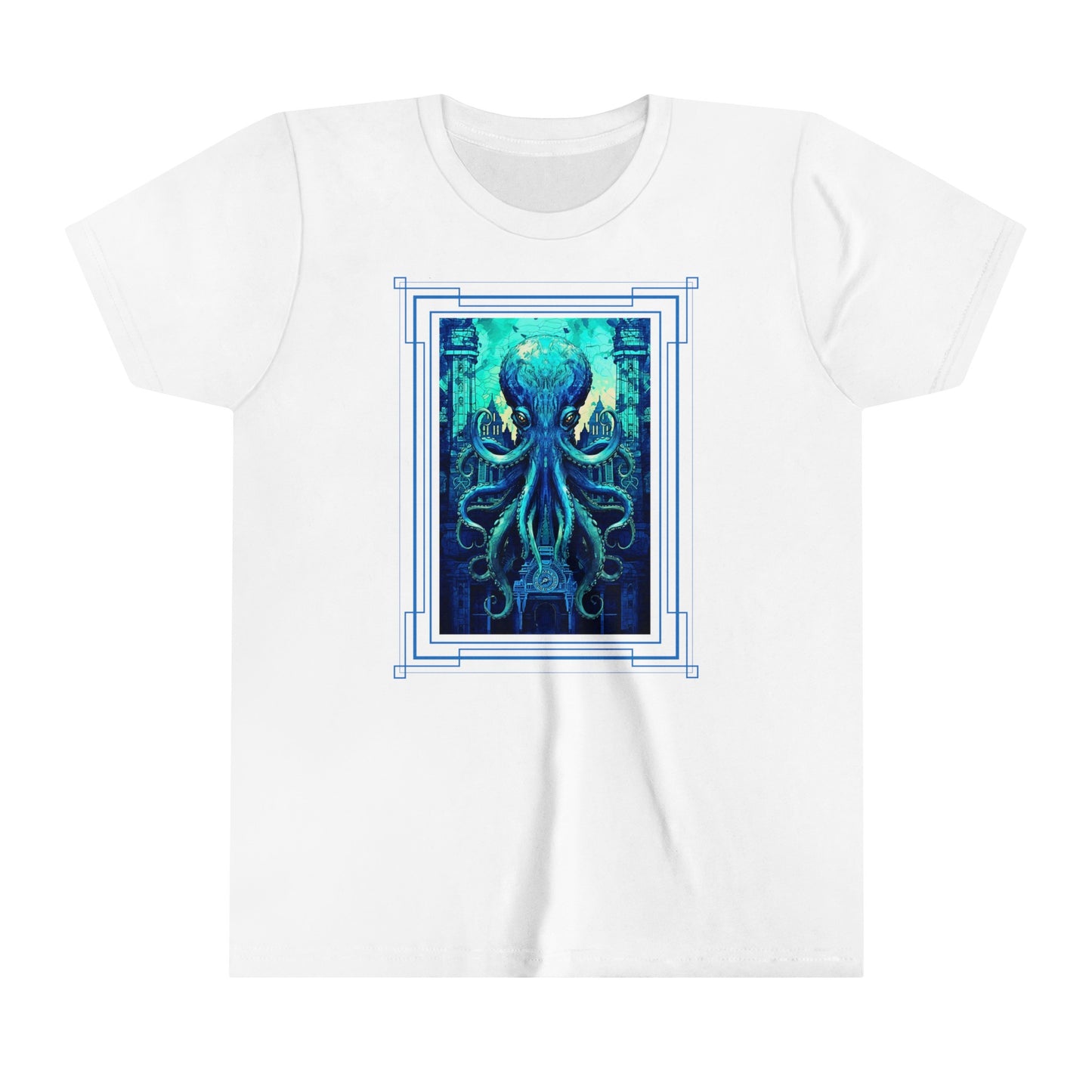 Invasion of the Teal Tentacles Youth Lightweight T-Shirt