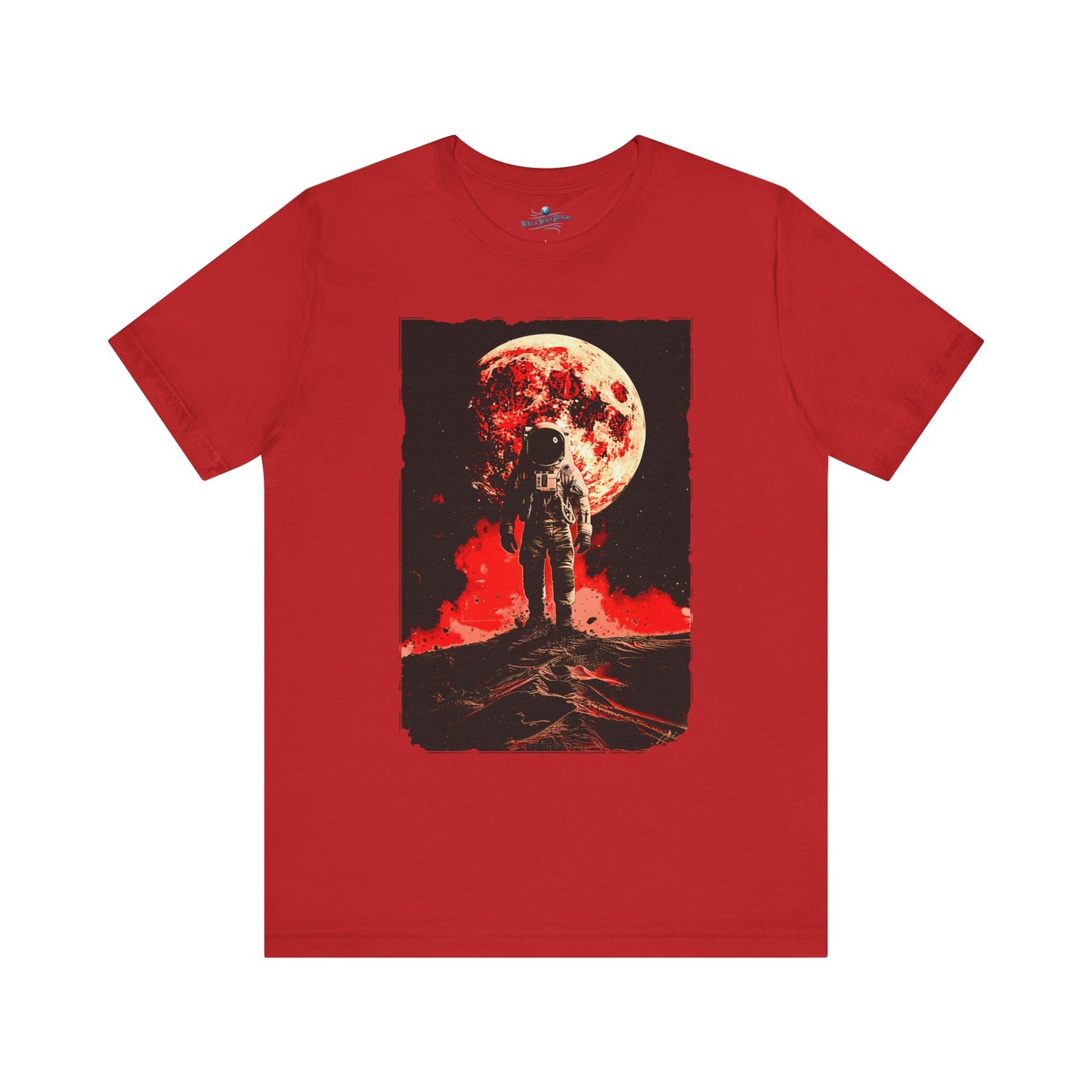 Red Planet Moonlit Space Walk Men's Classic Fit Lightweight Jersey T-Shirt