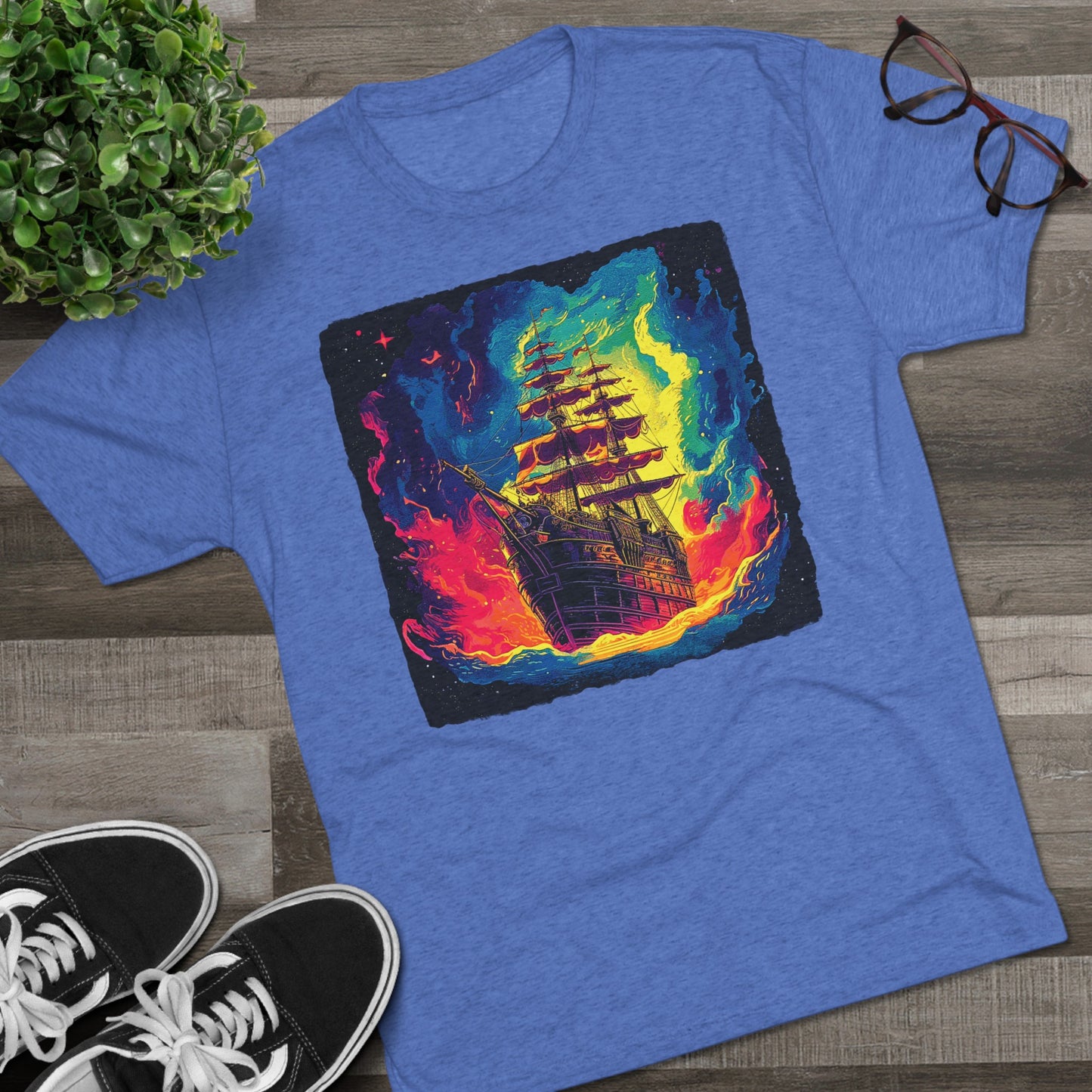 Intergalactic Adventure of the Space Pirates Men's Classic Fit Tri-Blend T-Shirt