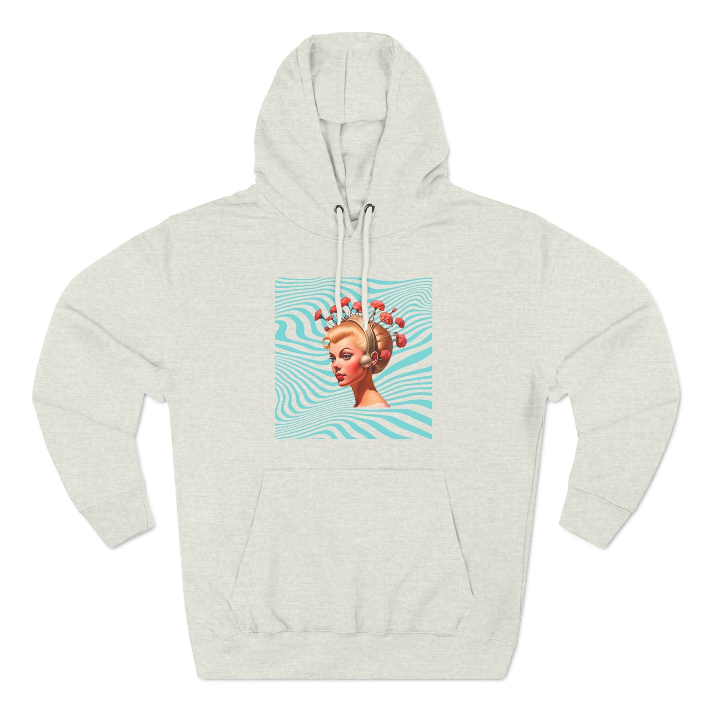 Trippy Dream Girl Three-Panel Fleece Hoodie