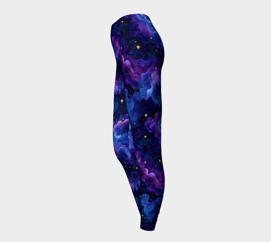 Purple Nebula Dreams Everyday Leggings