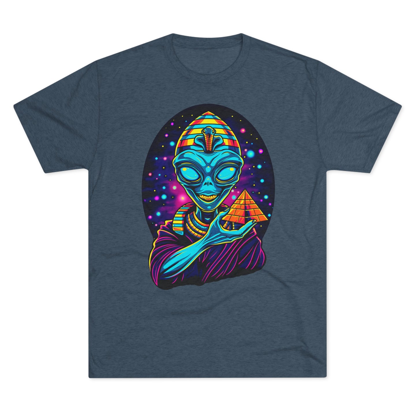 Ancient Alien Pharaoh Men's Classic Fit Tri-Blend T-Shirt