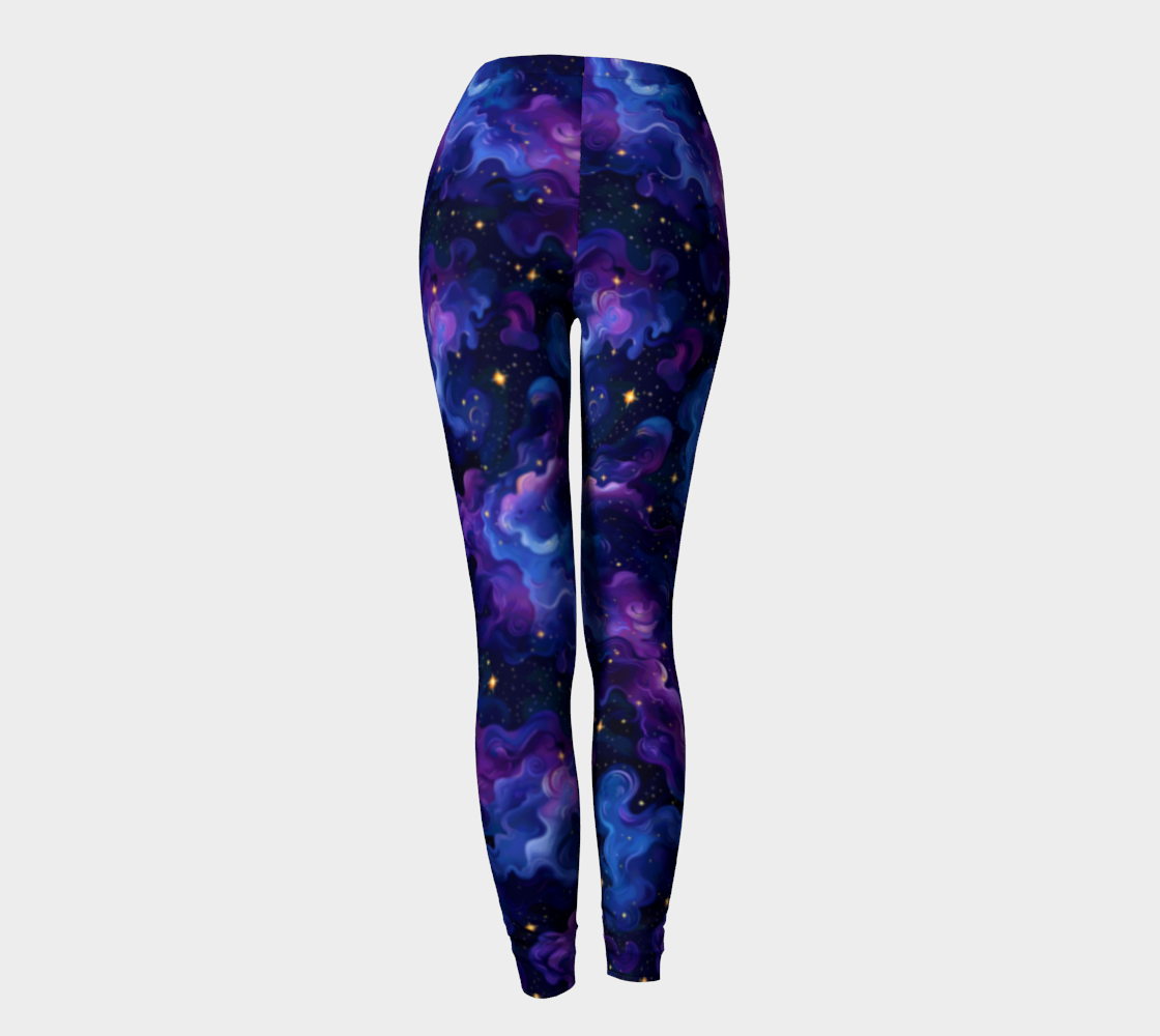 Purple Nebula Dreams Everyday Leggings