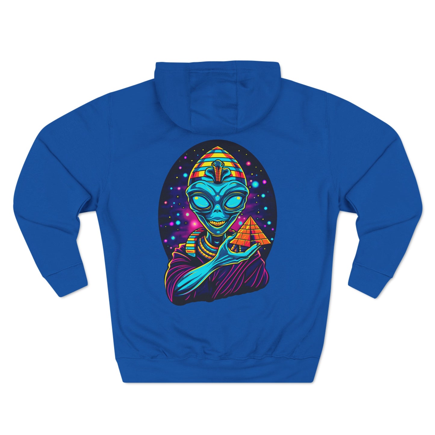 Ancient Alien Pharaoh Three-Panel Fleece Hoodie