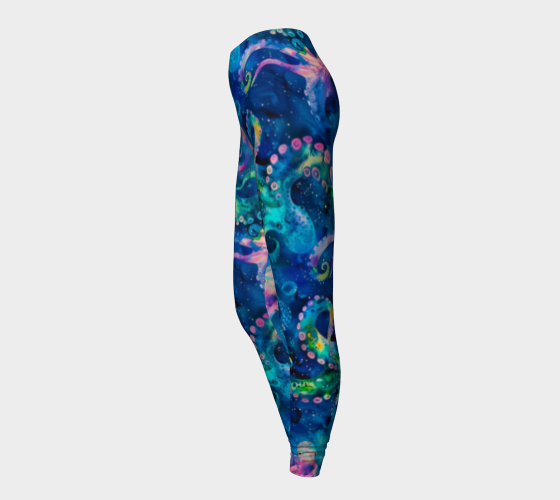 Abstract Space Octopi Everyday Leggings