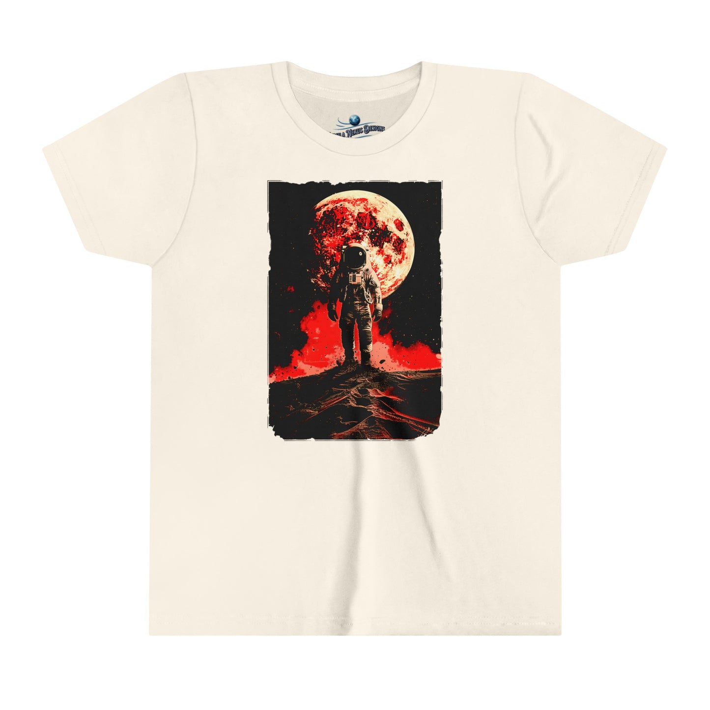 Red Planet Moonlit Space Walk Youth Lightweight T-Shirt