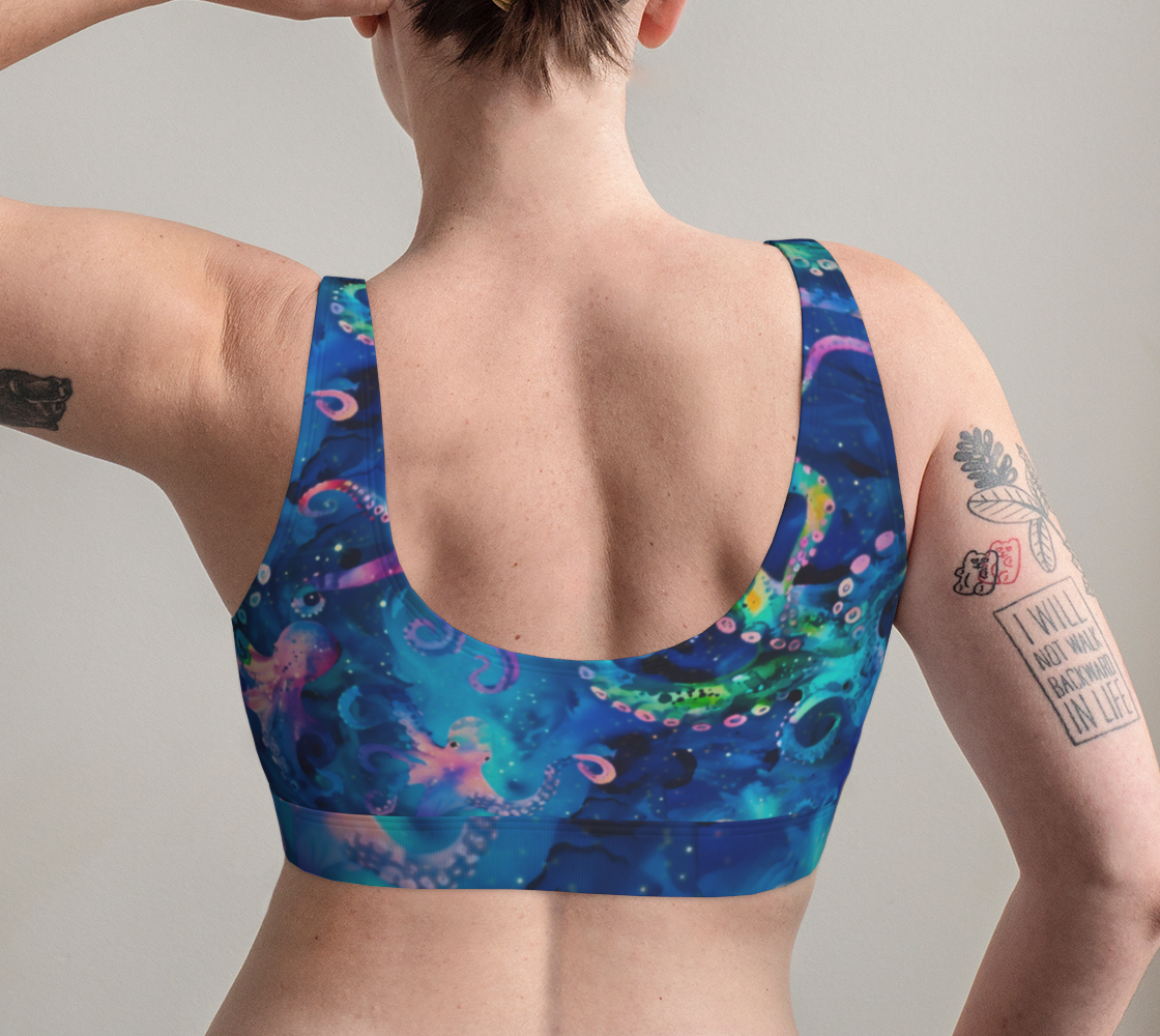 Abstract Space Octopi Bralette