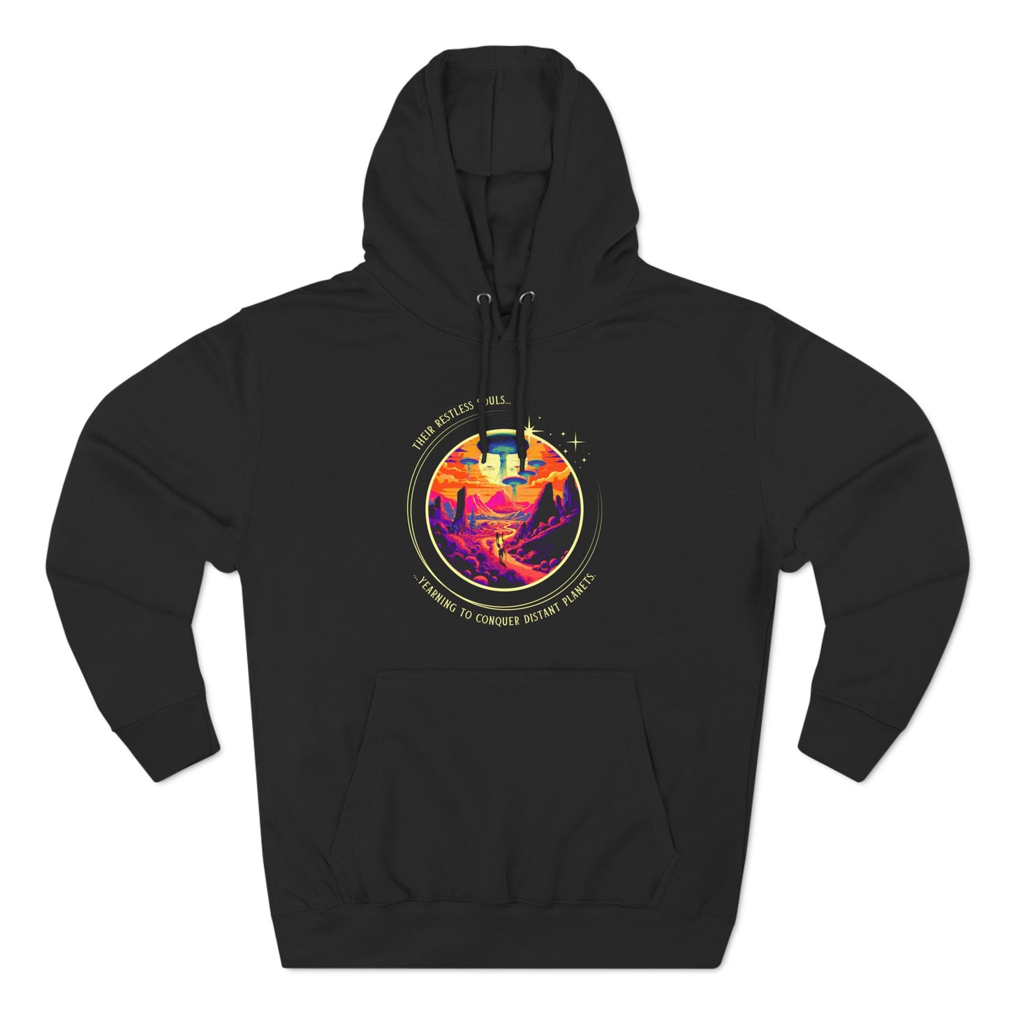 Restless Souls Three-Panel Fleece Hoodie