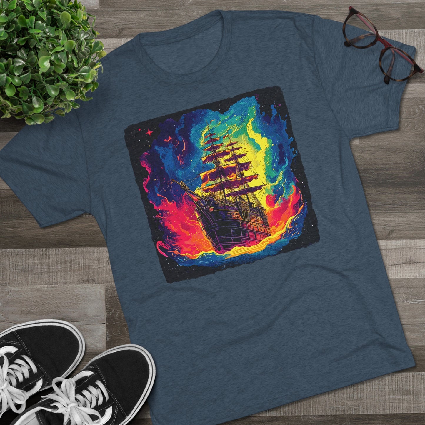 Intergalactic Adventure of the Space Pirates Men's Classic Fit Tri-Blend T-Shirt