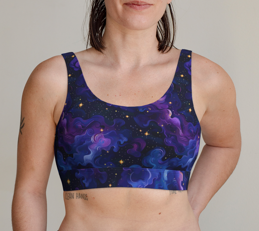 Purple Nebula Dreams Scoop Bralette