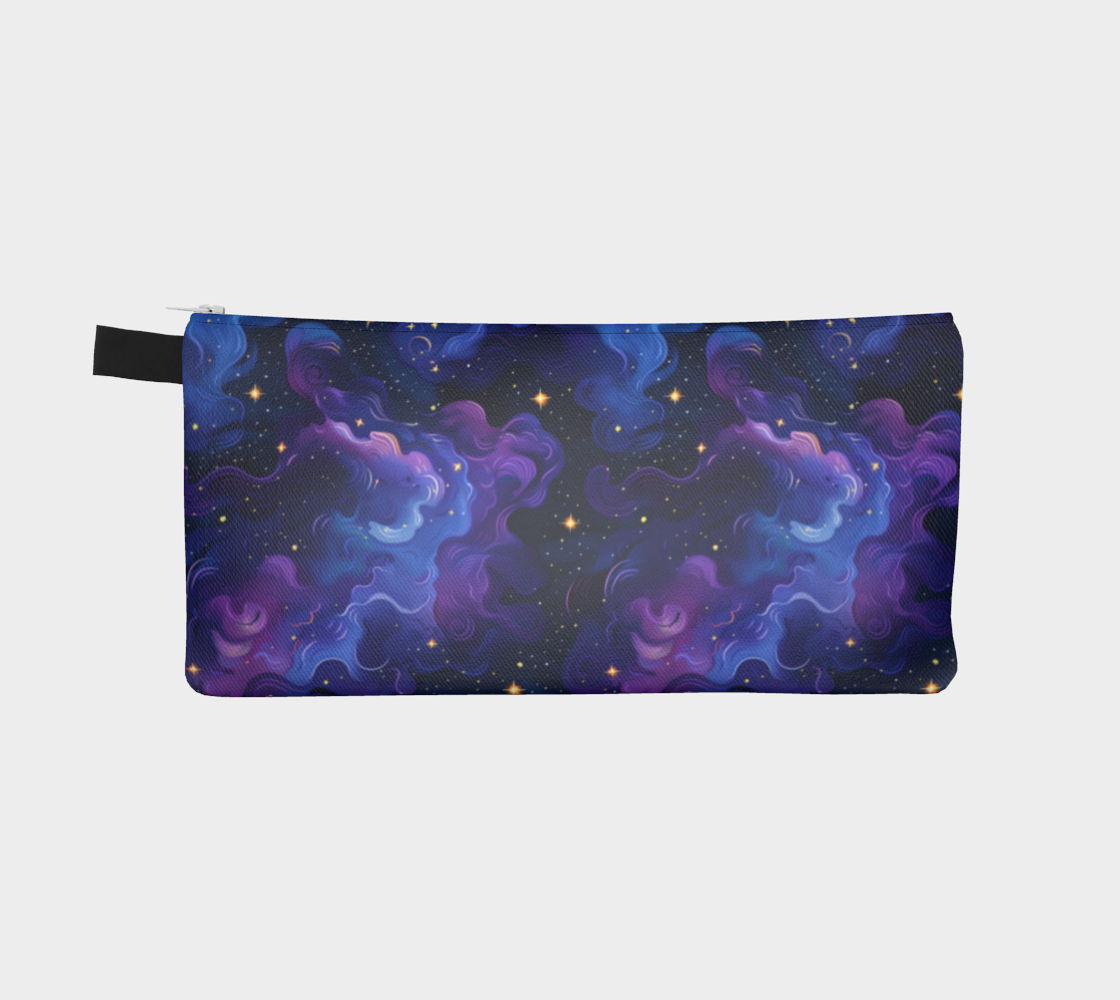 Purple Nebula Dreams Lined Pencil Case