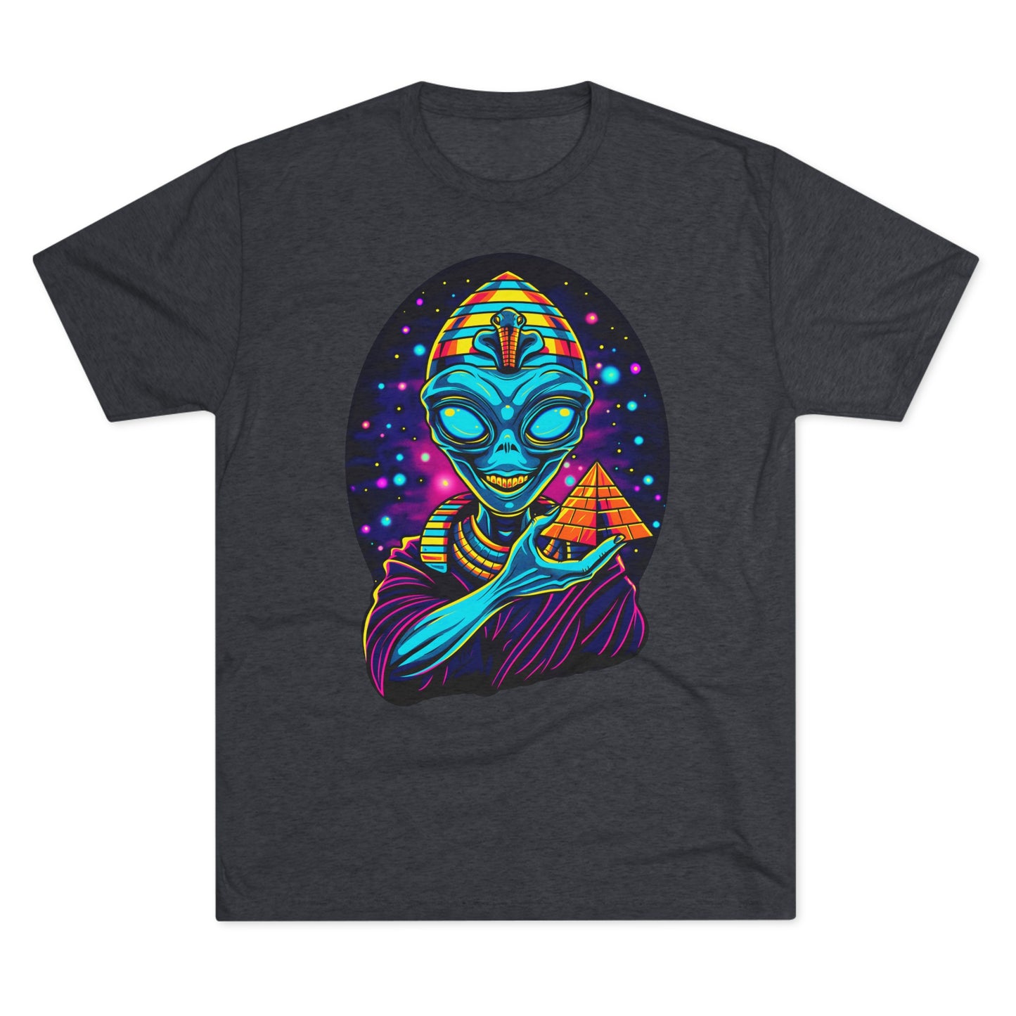 Ancient Alien Pharaoh Men's Classic Fit Tri-Blend T-Shirt