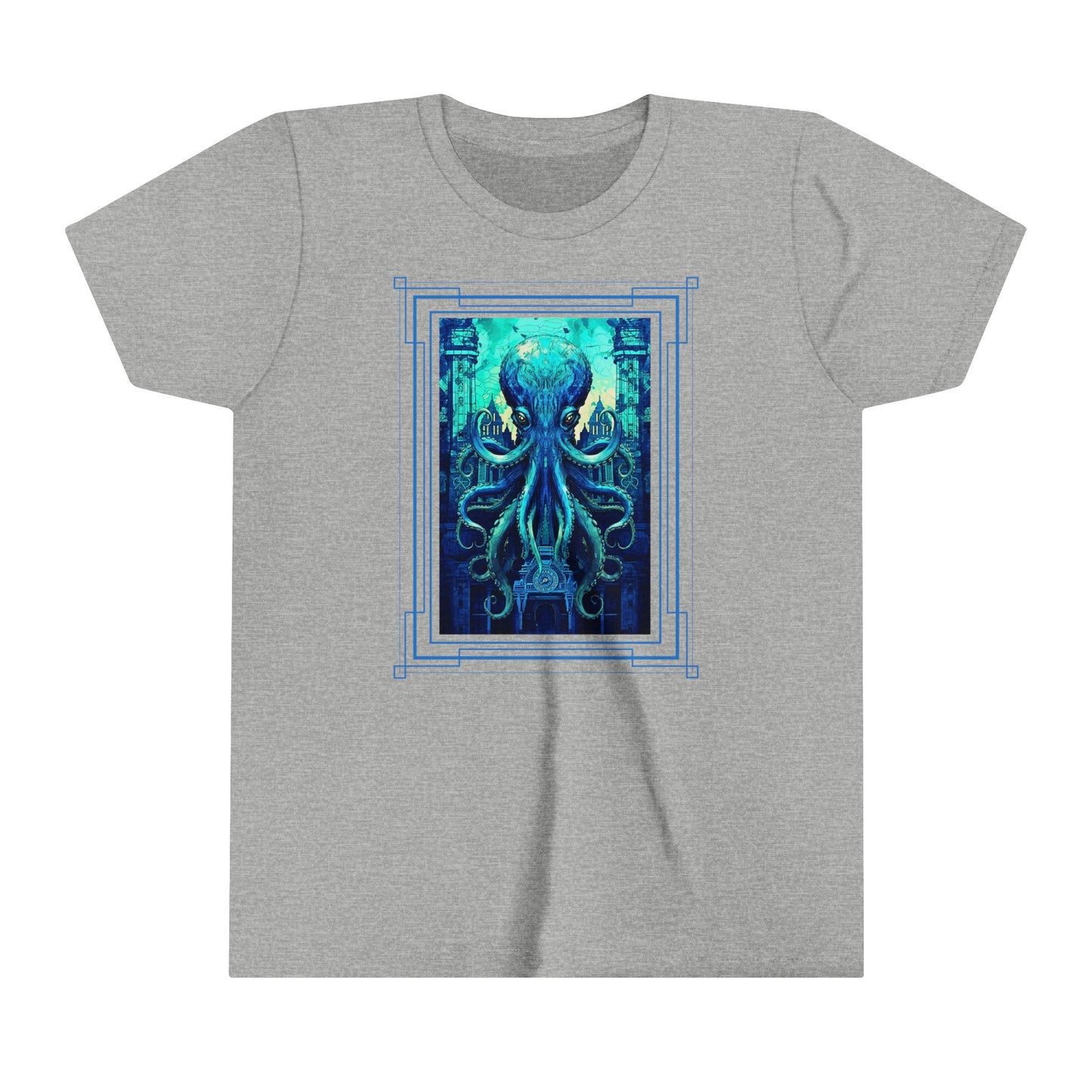 Invasion of the Teal Tentacles Youth Lightweight T-Shirt