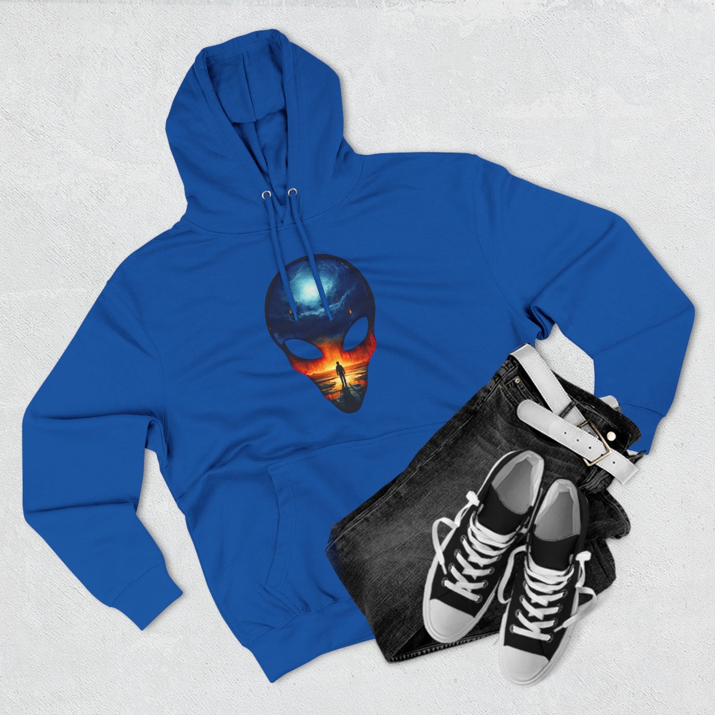 Alien Ascension Three-Panel Fleece Hoodie