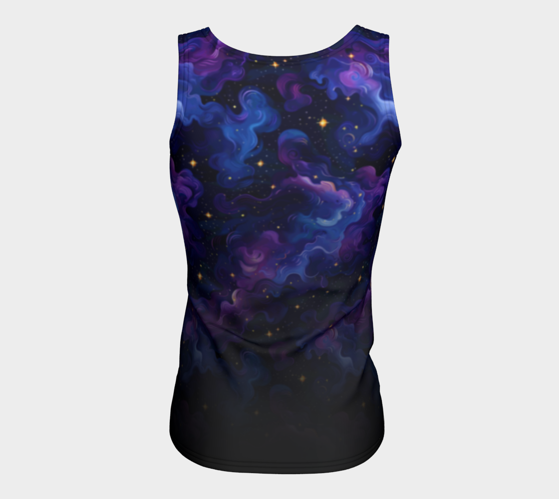 Purple Nebula Dreams Gradient Tank, Long Length