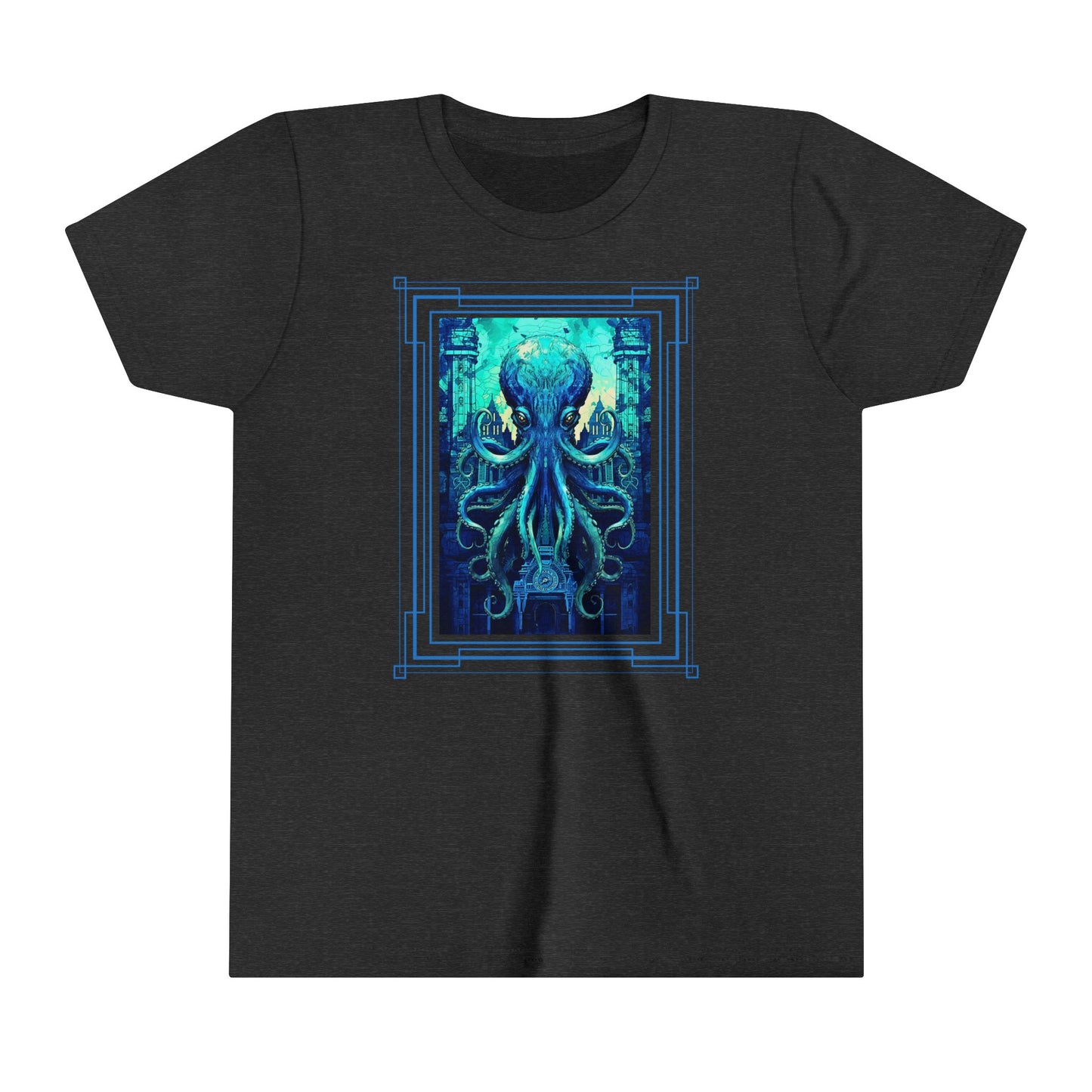 Invasion of the Teal Tentacles Youth Lightweight T-Shirt