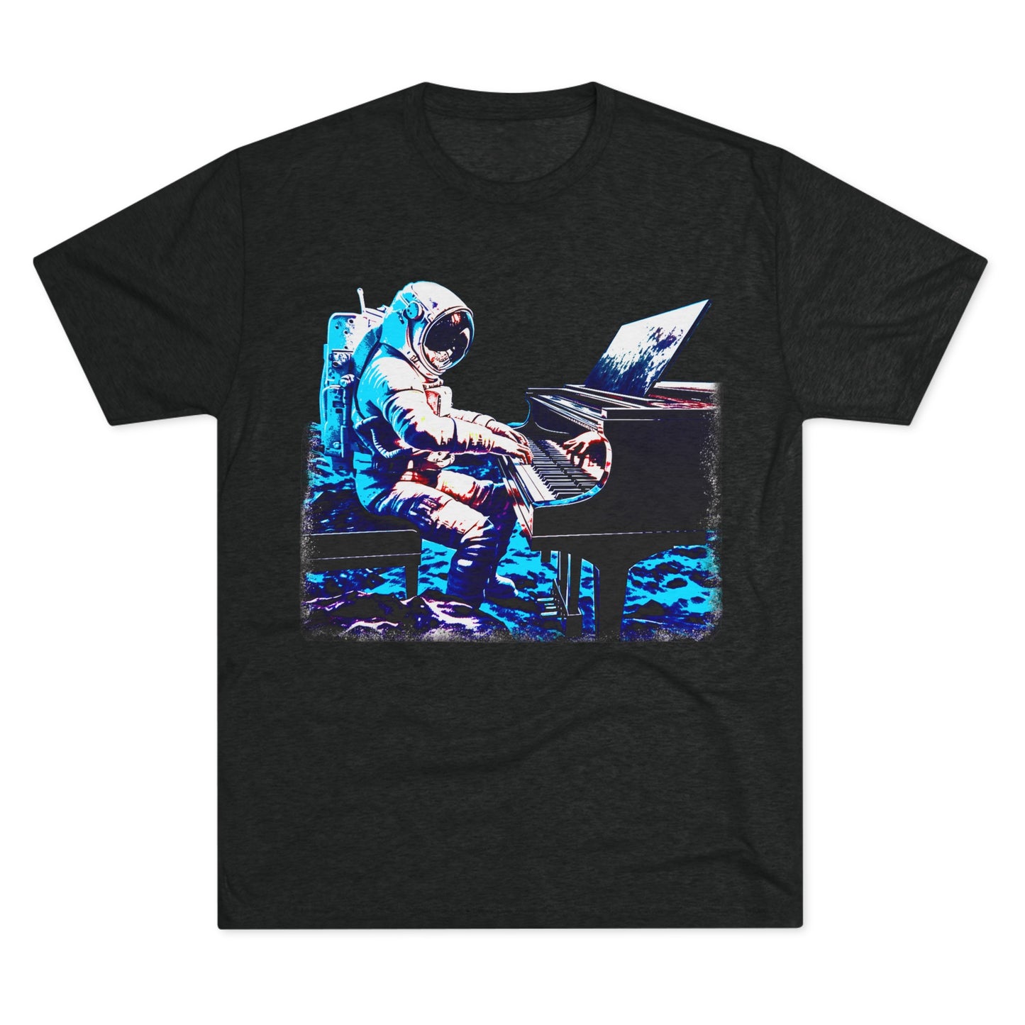 Astronaut's Cosmic Crescendo Men's Classic Fit Tri-Blend T-Shirt