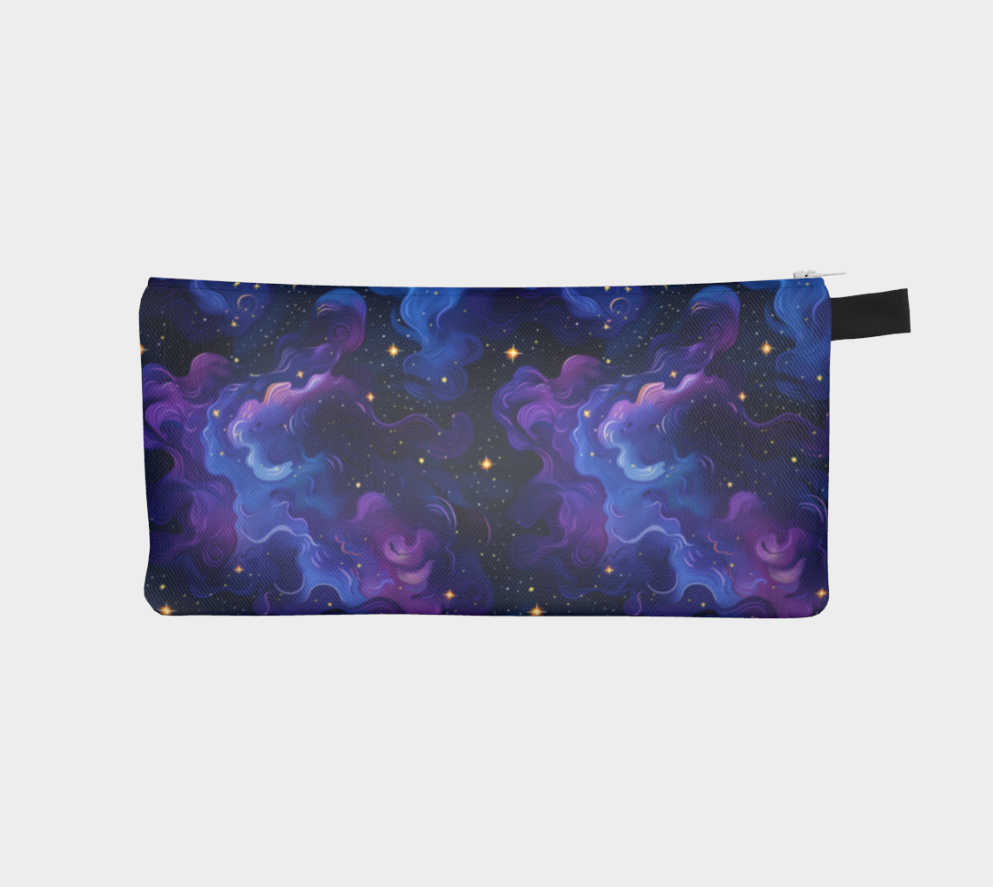 Purple Nebula Dreams Lined Pencil Case