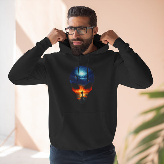 Alien Ascension Three-Panel Fleece Hoodie