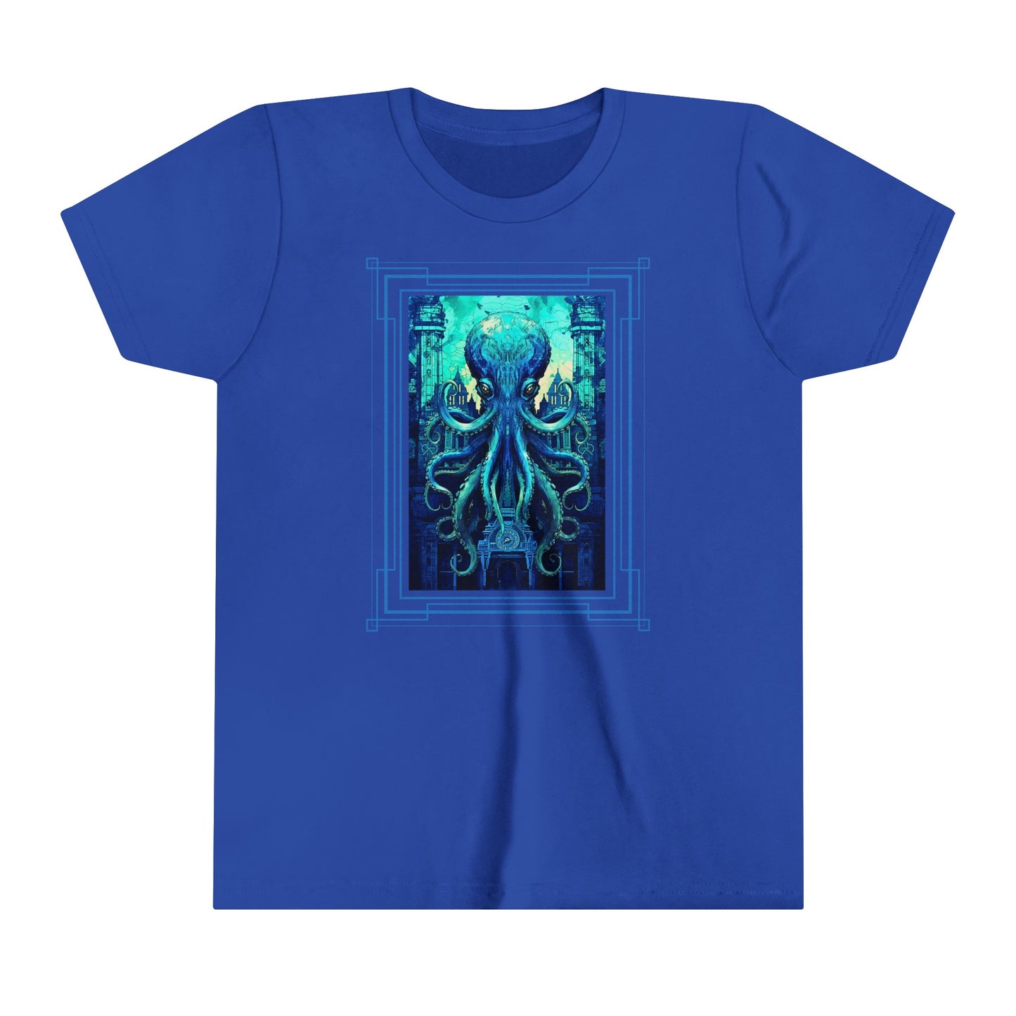 Invasion of the Teal Tentacles Youth Lightweight T-Shirt