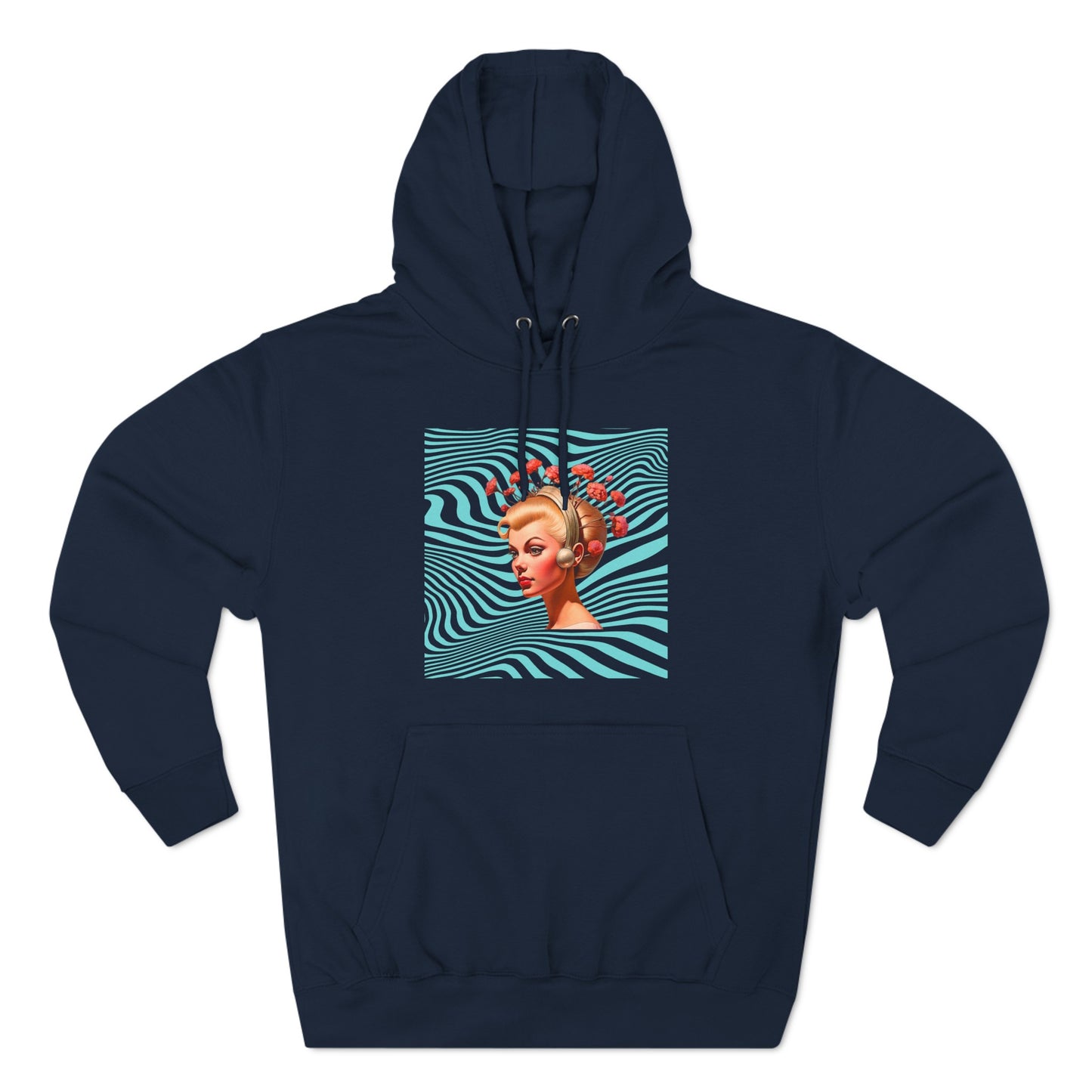 Trippy Dream Girl Three-Panel Fleece Hoodie