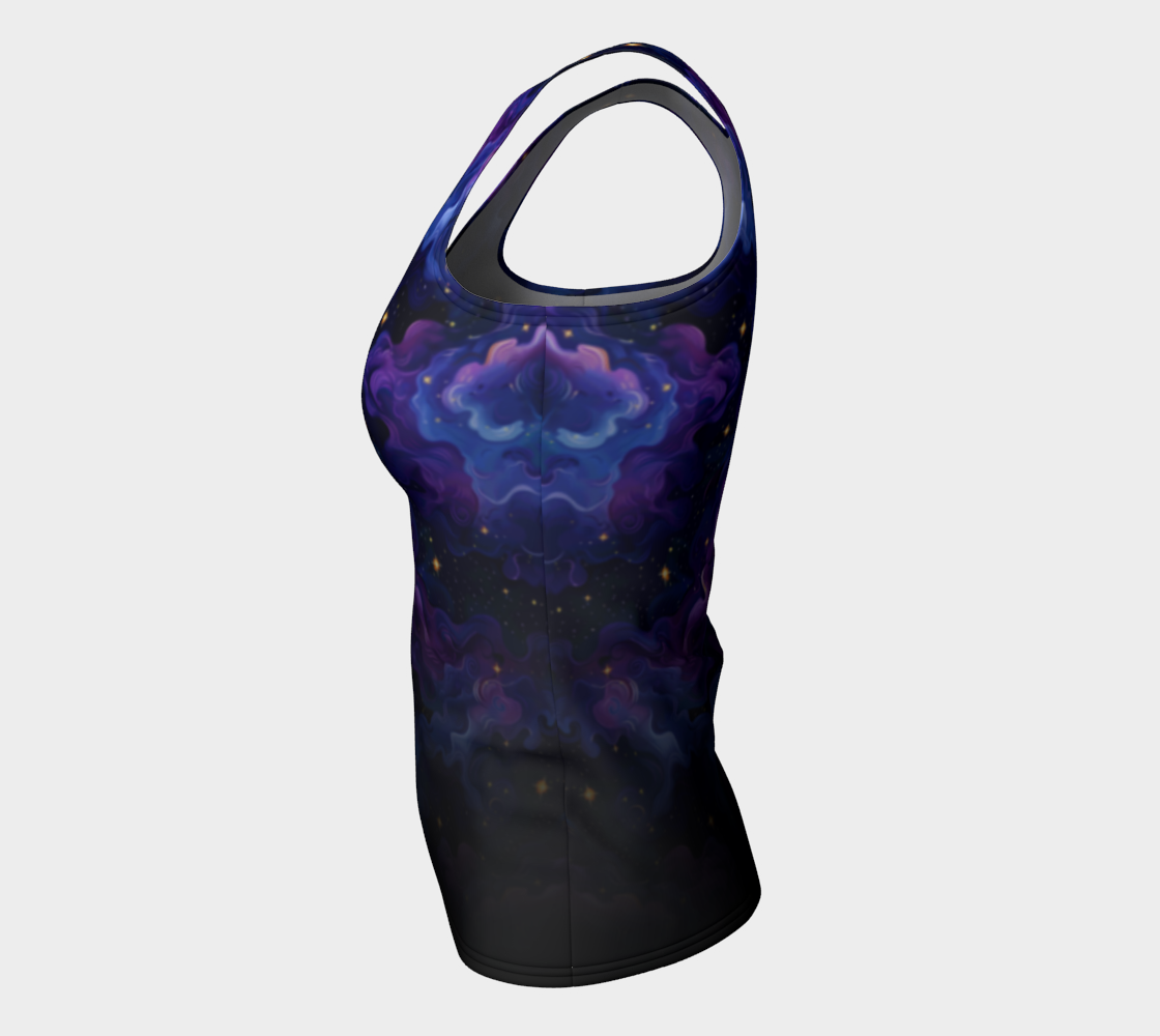 Purple Nebula Dreams Gradient Tank, Long Length