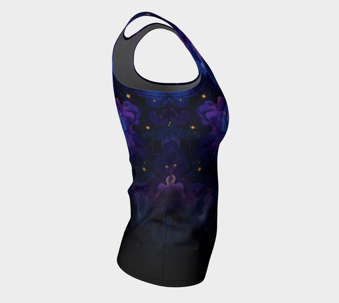 Purple Nebula Dreams Gradient Tank, Long Length