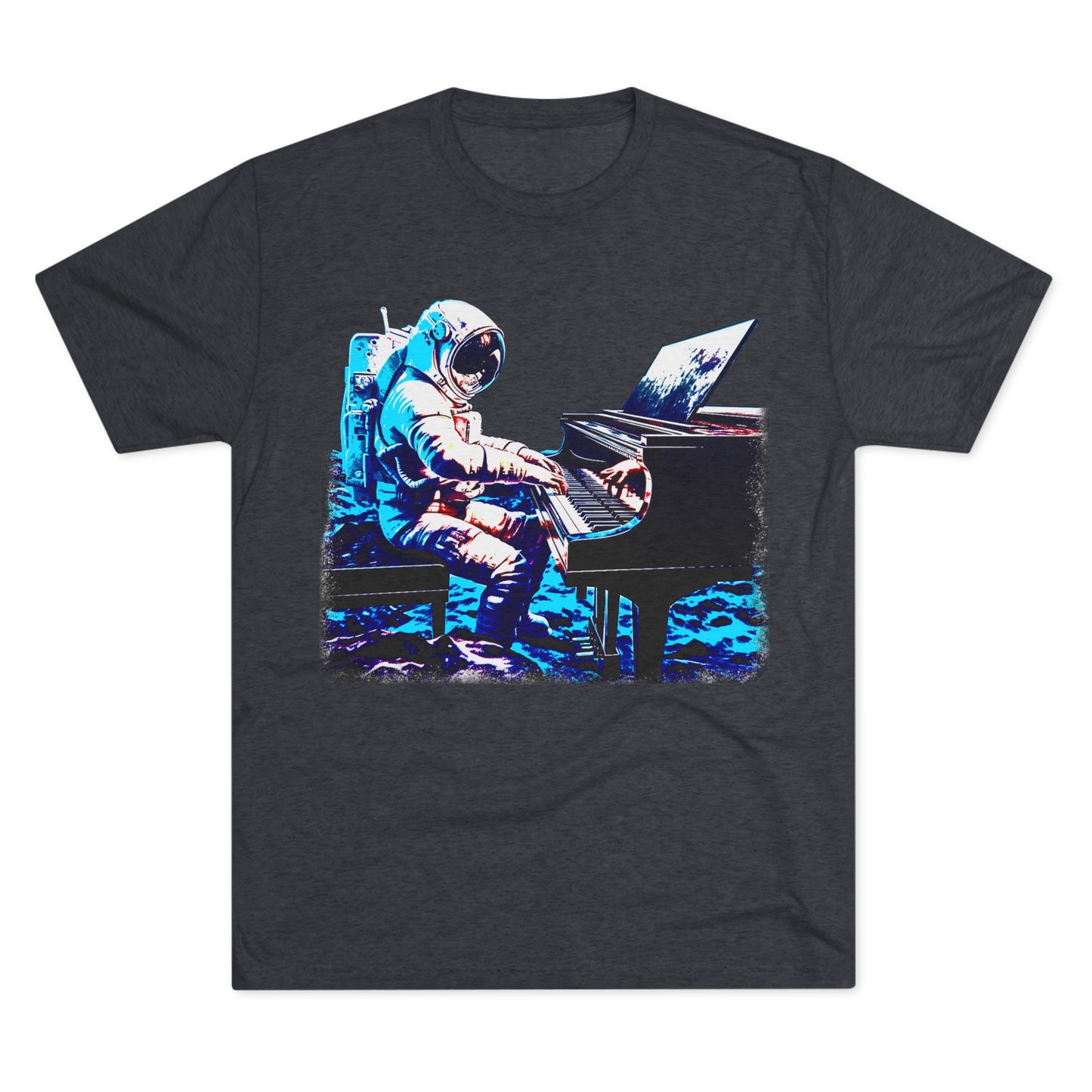 Astronaut's Cosmic Crescendo Men's Classic Fit Tri-Blend T-Shirt