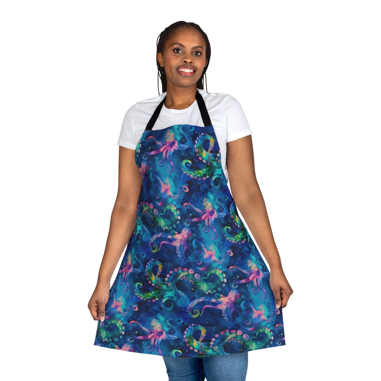 Abtract Space Octopi Apron