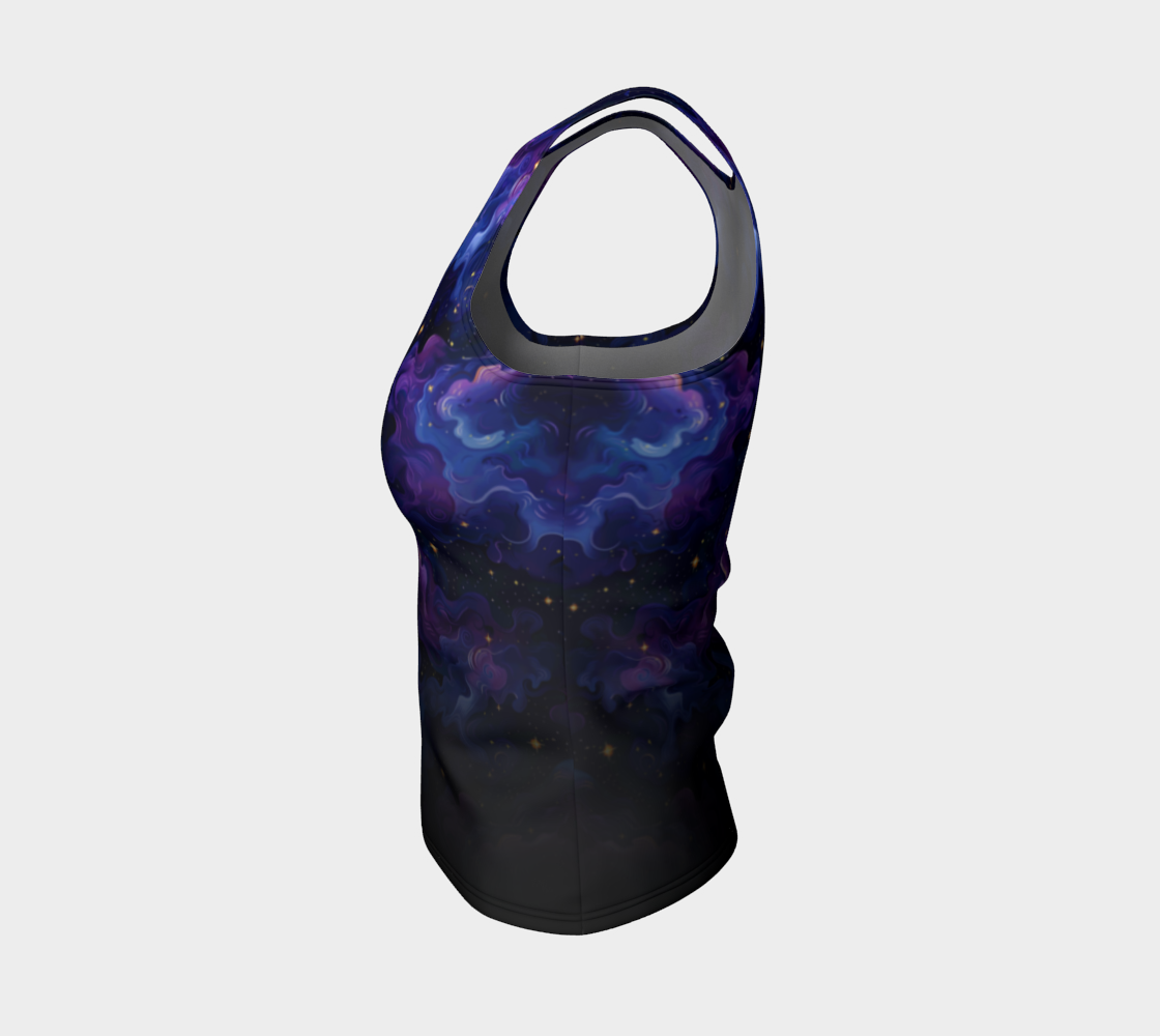 Purple Nebula Dreams Gradient Tank, Long Length