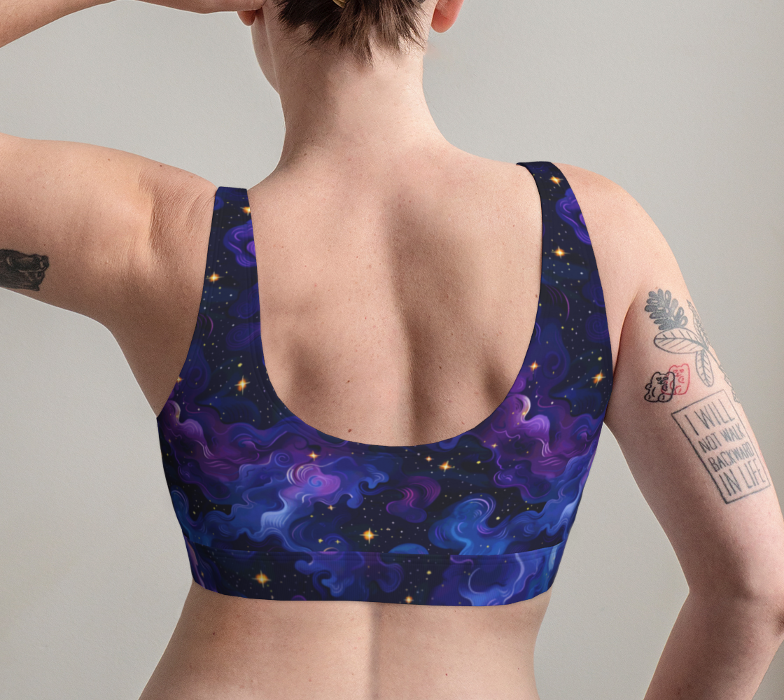 Purple Nebula Dreams Scoop Bralette