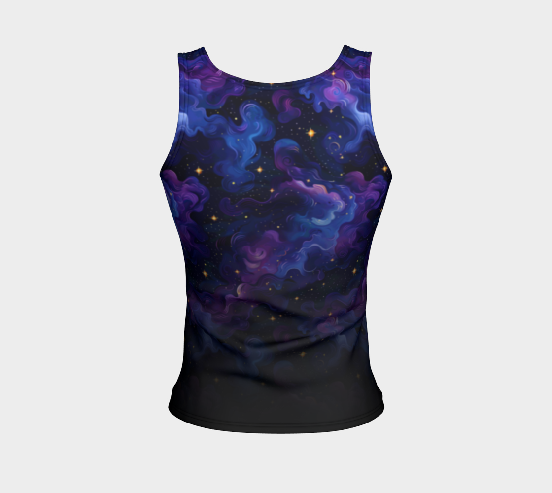 Purple Nebula Dreams Gradient Tank, Regular Length